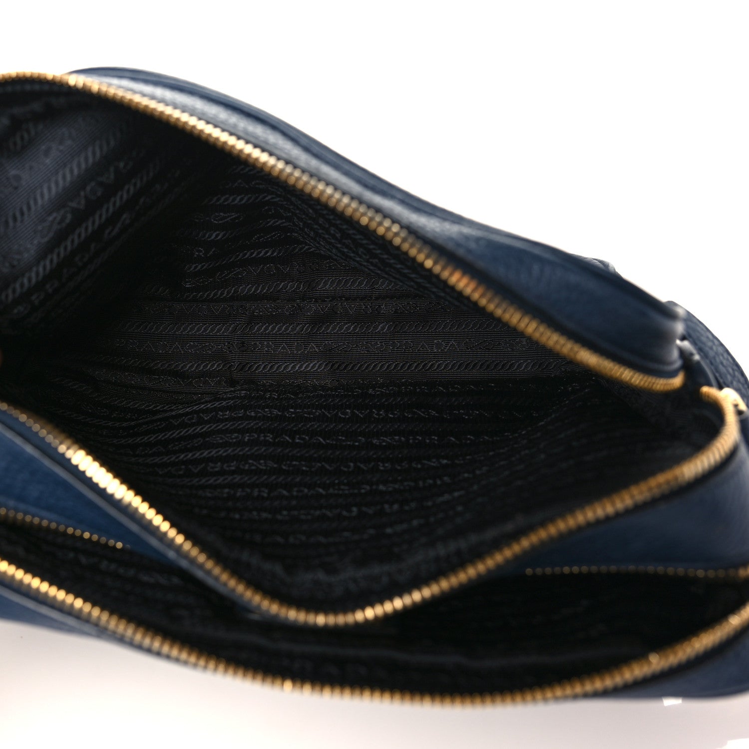 Prada Vitello Phenix Camera Bag Baltico 6 of 10