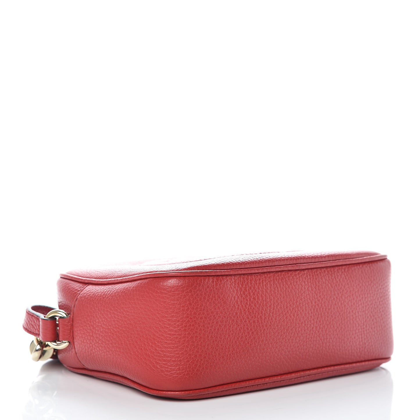 Pebbled Calfskin Small Soho Disco Bag Tabasco Red