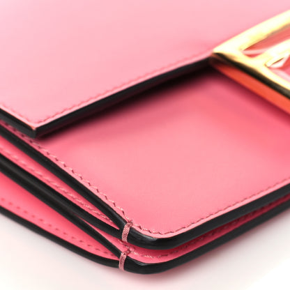 Fendi Vitello King Mini Flat Baguette Pink 9 of 11