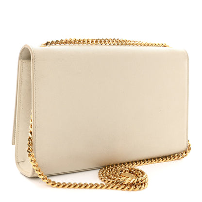 Saint Laurent Grain De Poudre Medium Classic Monogram Kate Satchel Crema Soft 3 of 13