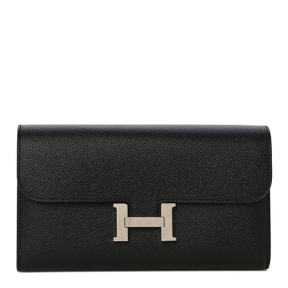 Hermes Epsom Constance Long Wallet Black 1 of 12