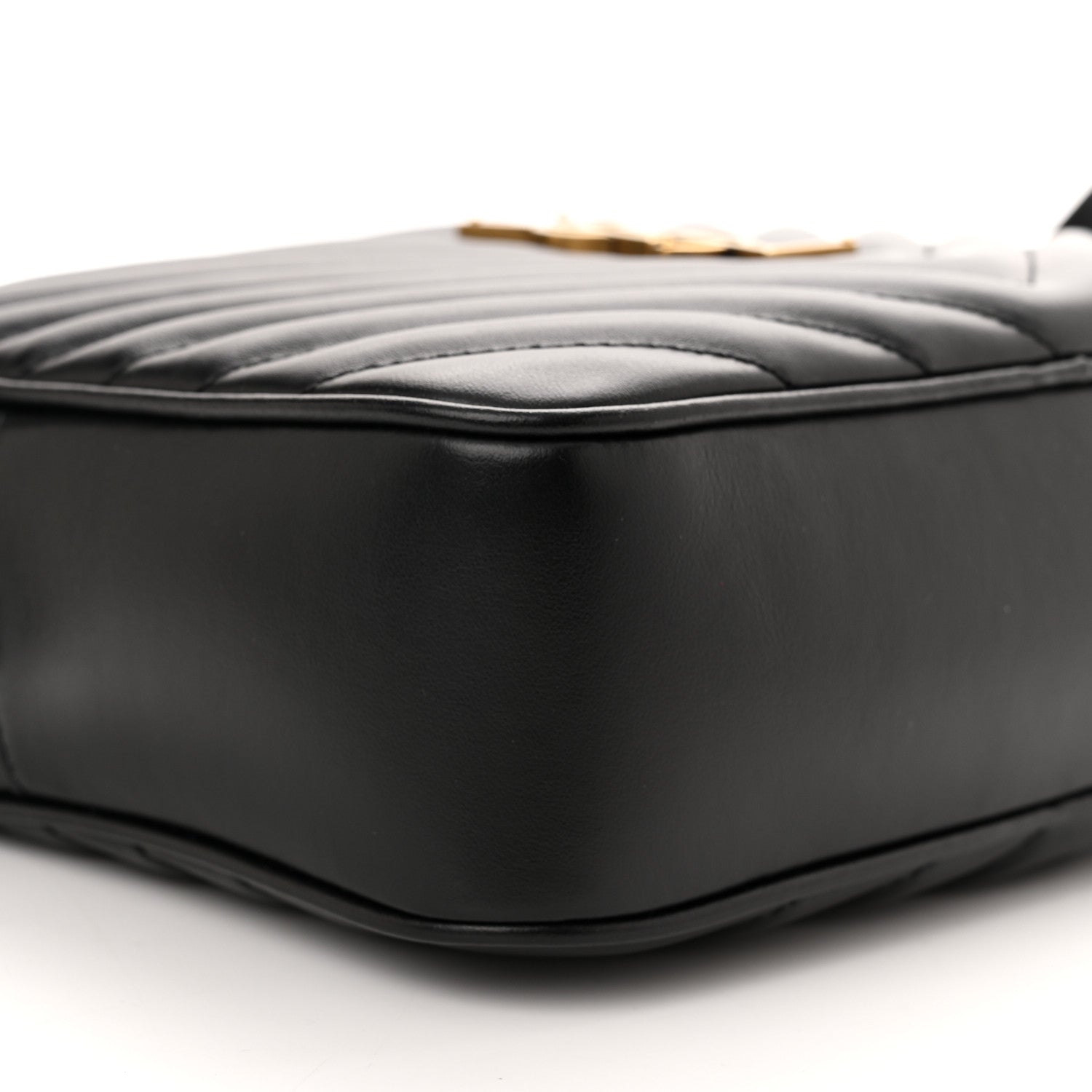 Saint Laurent Calfskin Matelasse Monogram Lou Camera Bag Black 8 of 10
