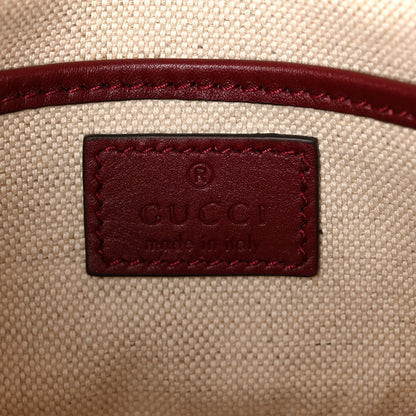 Gucci GG Supreme Monogram Horsebit 1955 Soft Small Shoulder Bag Beige Ebony Rosso Ancora 6 of 11