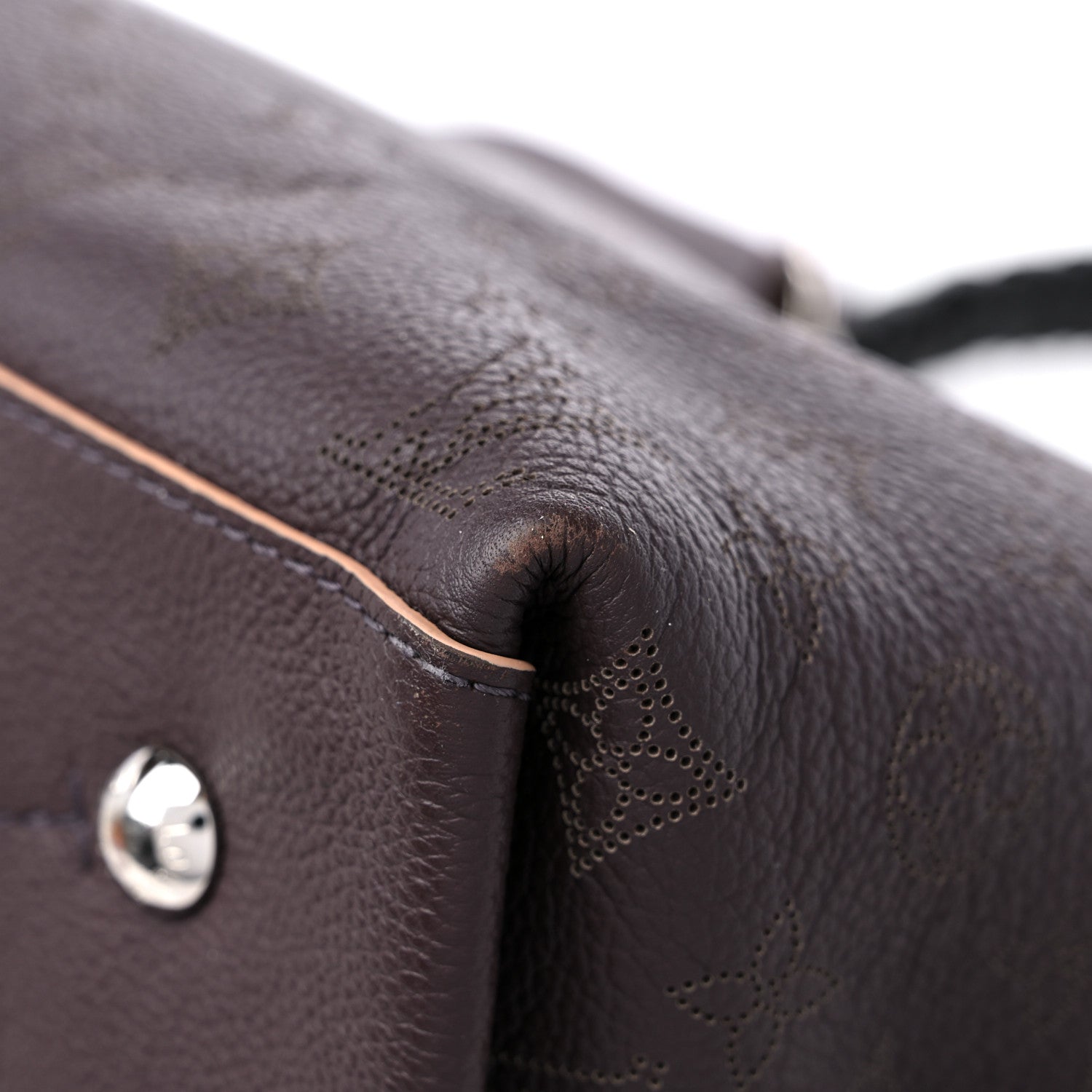Louis Vuitton Mahina Carmel Hobo Chocolate 10 of 10