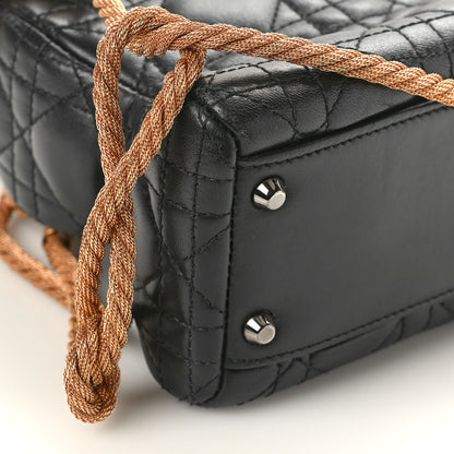 Christian Dior Lambskin Cannage Mini Morgane Tschiember Lady Dior Black 8 of 11