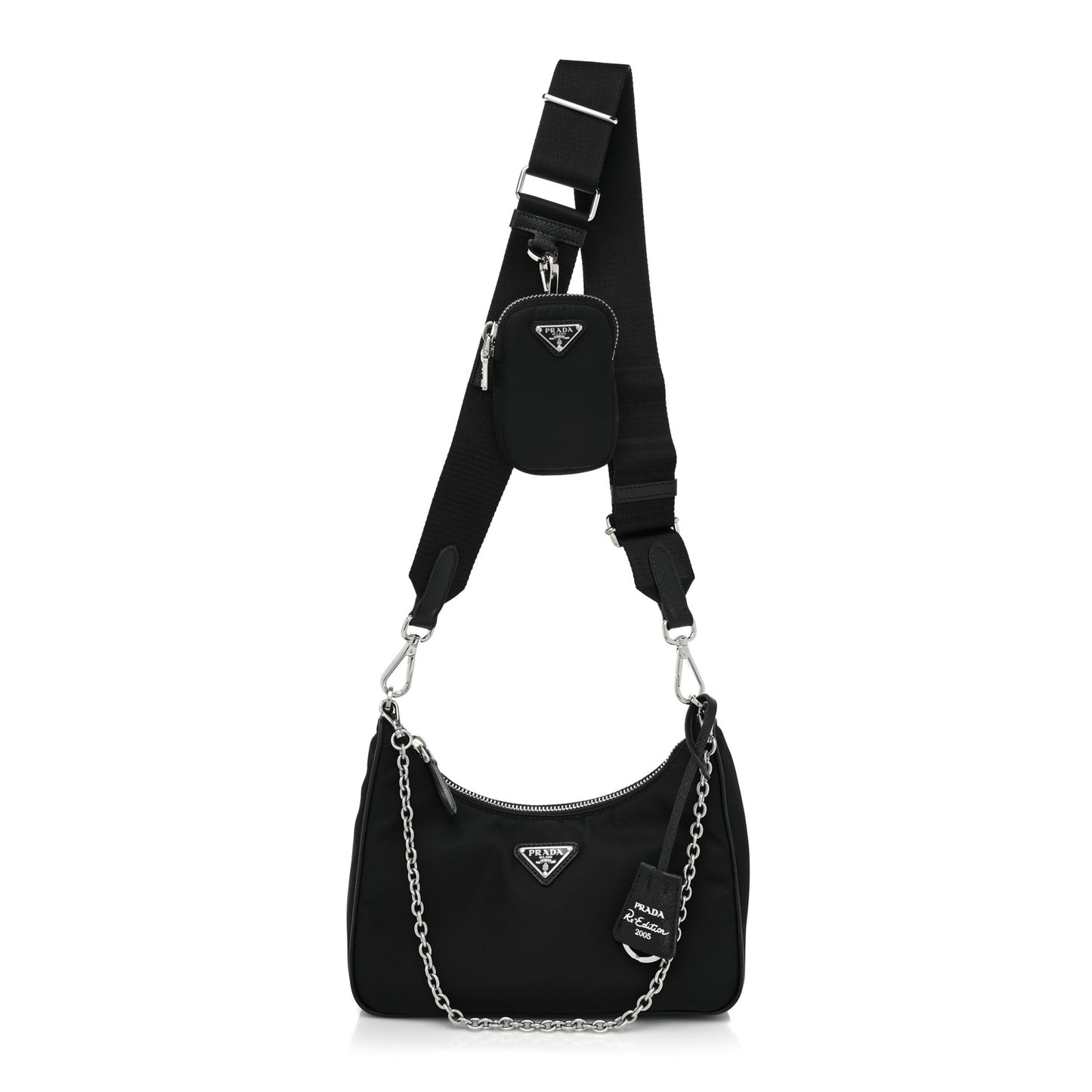 Nylon Re-Edition 2005 Shoulder Bag Black