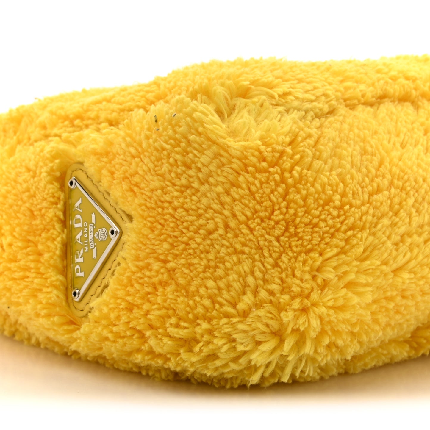 Terry Cloth Mini Re-Edition 2000 Bag Giallo Black