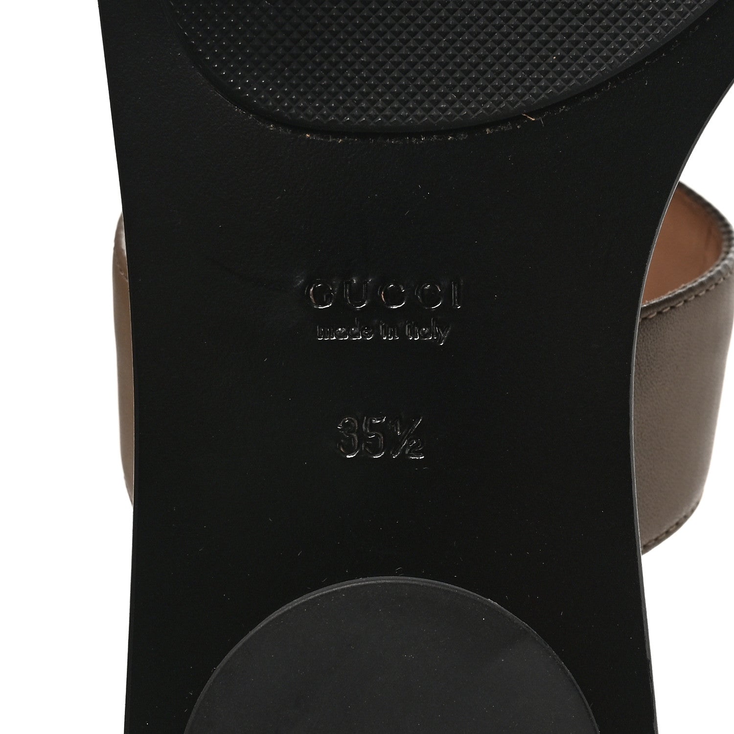 Gucci Calfskin GG Marmont Thong Sandals 35 Mud 35.5 Mud 8 of 9