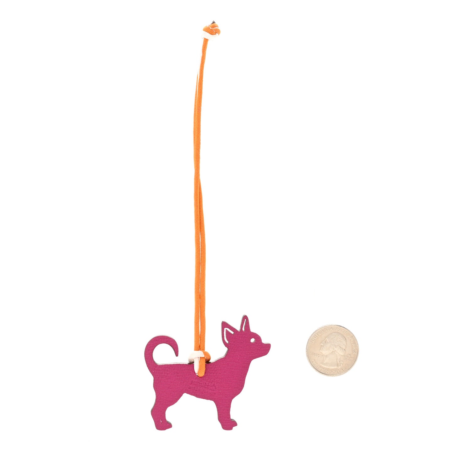 Togo Chevre Petit H Chihuahua Bag Charm