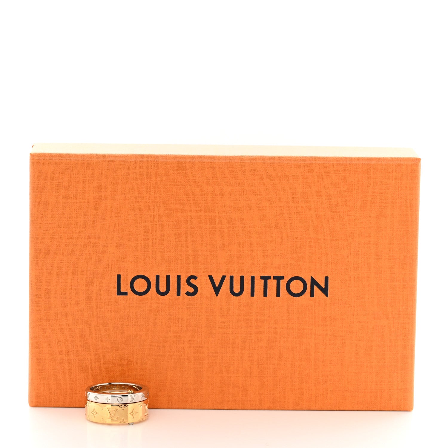 Louis Vuitton Monogram Double Nanogram Ring M Gold Palladium 5 of 5
