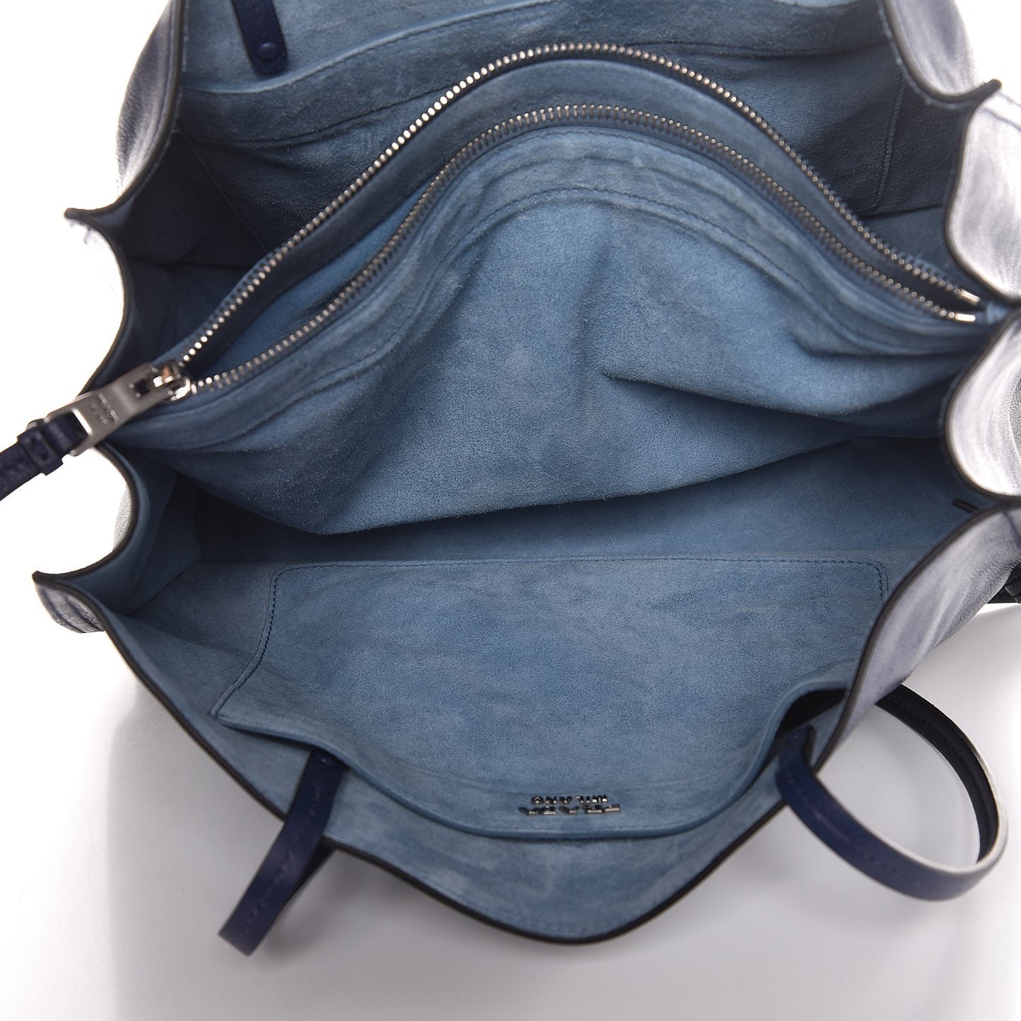 Glace Calf Etiquette Tote Astrale Inchiostro