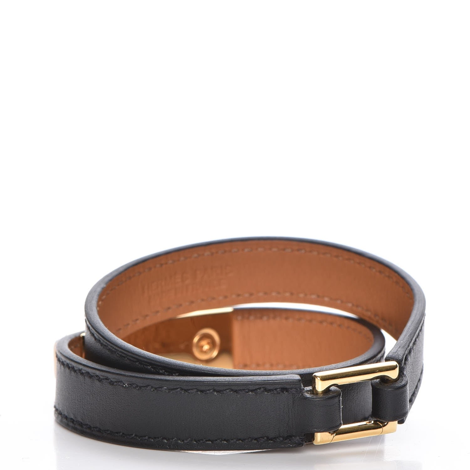 Hermes Chamonix Rivale Double Tour Bracelet S Black 3 of 7