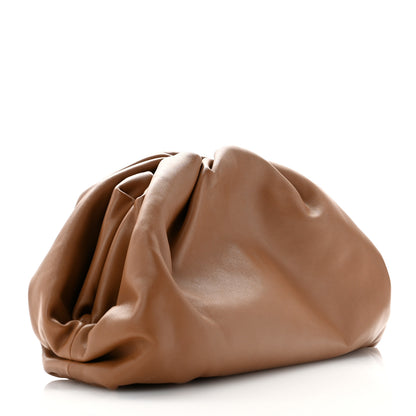 Bottega Veneta Smooth Butter Calf The Pouch Oversized Clutch Teak 3 of 10