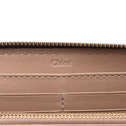 Chloe Calfskin Marcie Long Zip Around Wallet Cashmere Grey 6 of 7