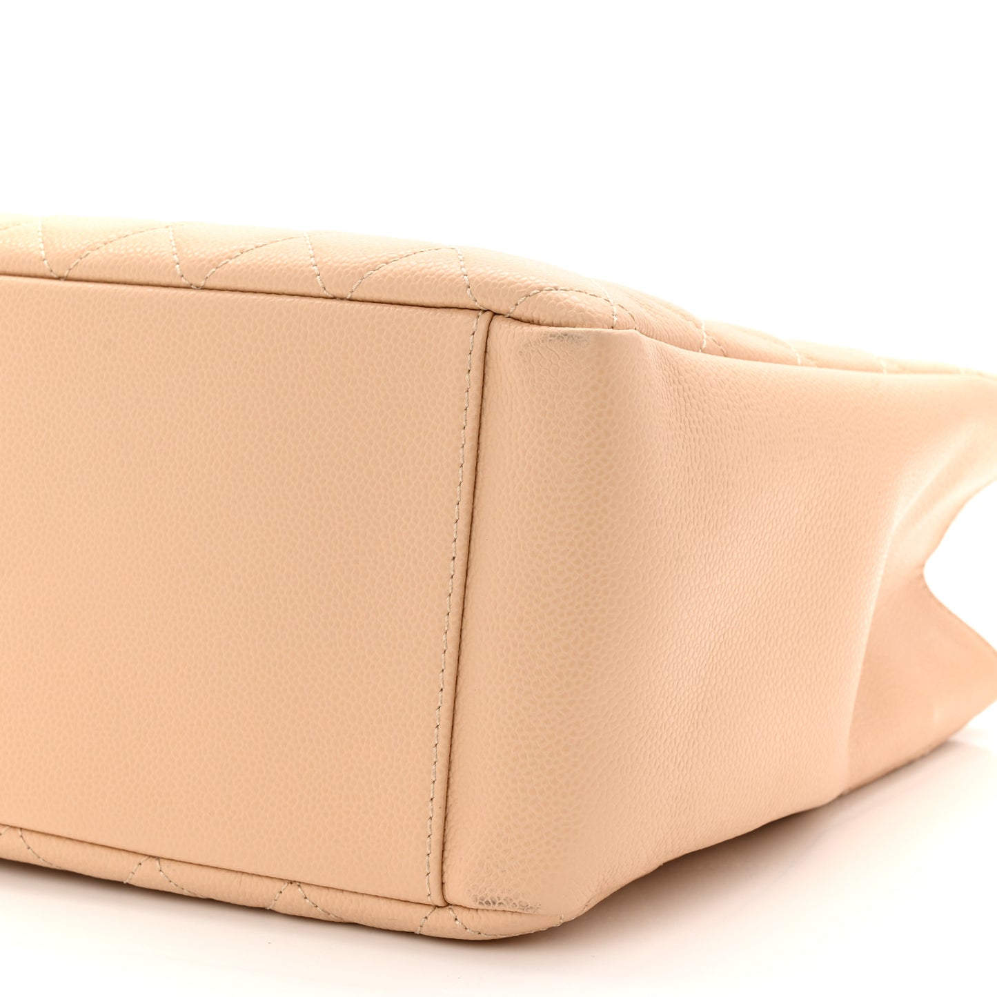 Caviar Quilted Grand Shopping Tote GST Beige Clair