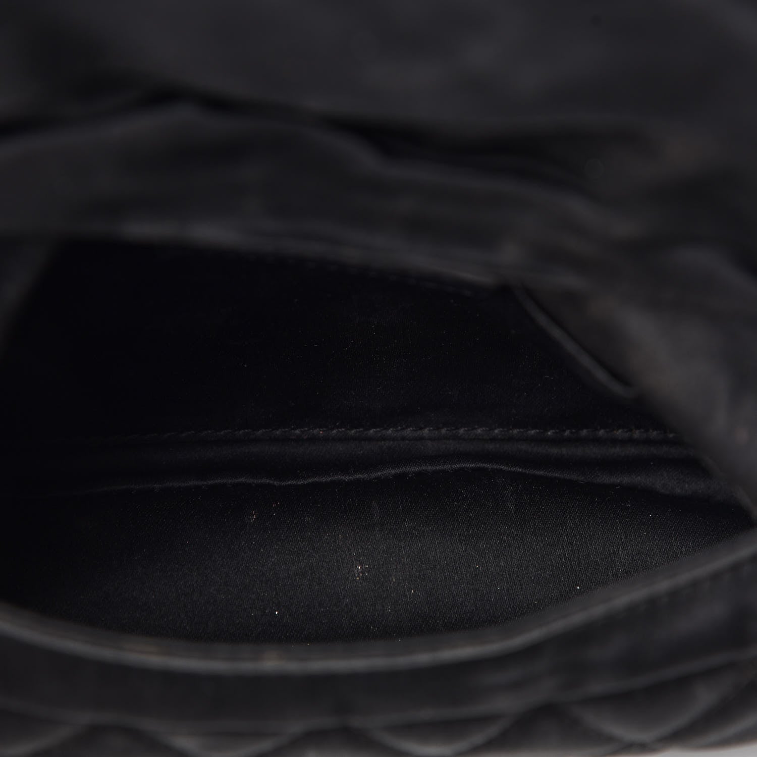 Chanel Satin Quilted Flap Clutch Black 4 of 9