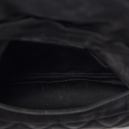 Chanel Satin Quilted Flap Clutch Black 4 of 9