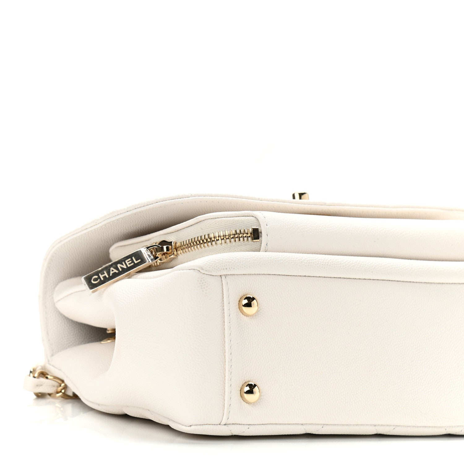 Chanel Caviar Quilted Small Business Affinity Flap White 9 of 10