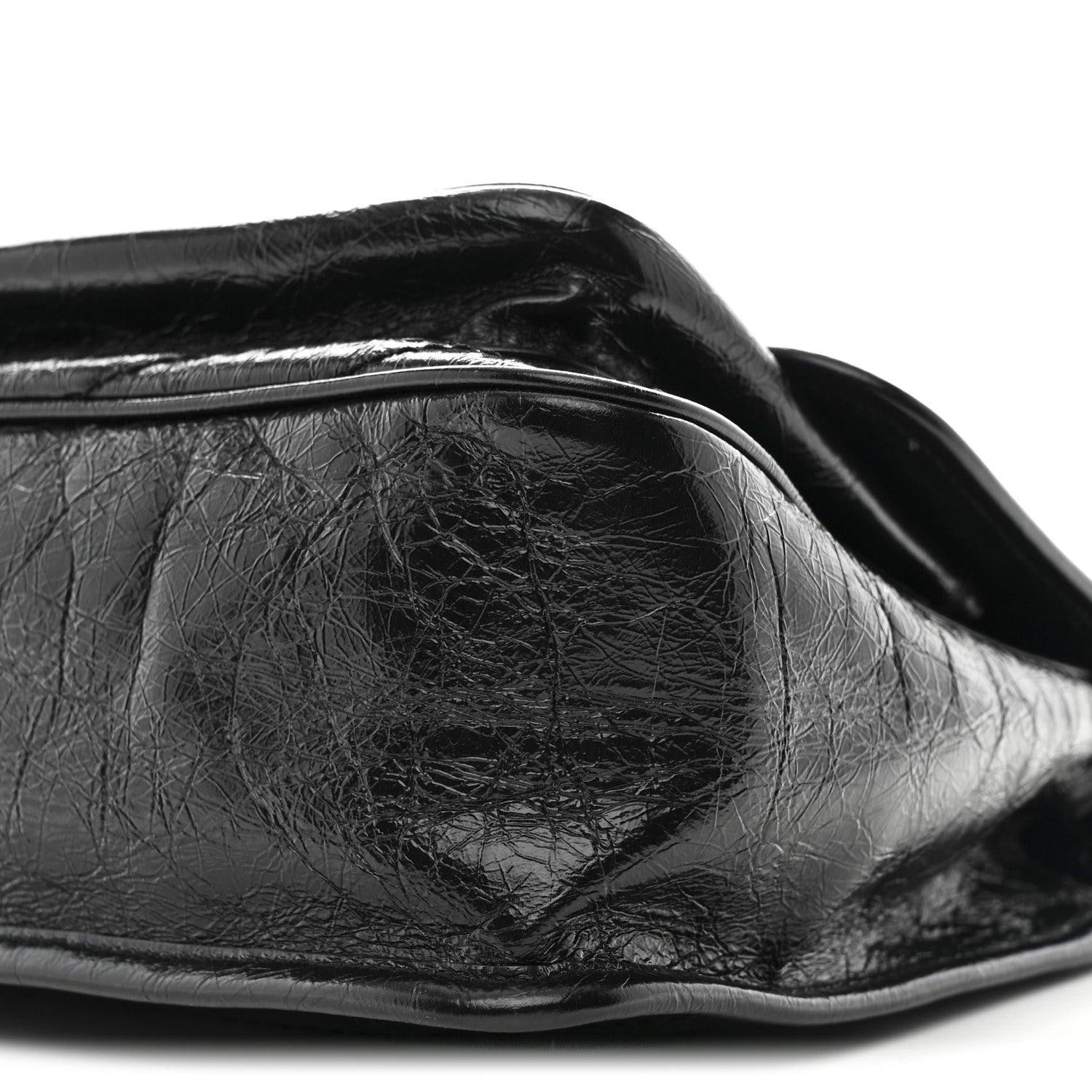 Saint Laurent Crinkled Calfskin Matelasse Monogram Medium Niki Chain Satchel Black 10 of 10
