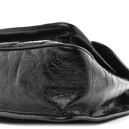 Saint Laurent Crinkled Calfskin Matelasse Monogram Medium Niki Chain Satchel Black 10 of 10