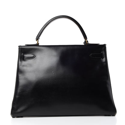 Hermes Box Kelly Retourne 32 Black 4 of 49