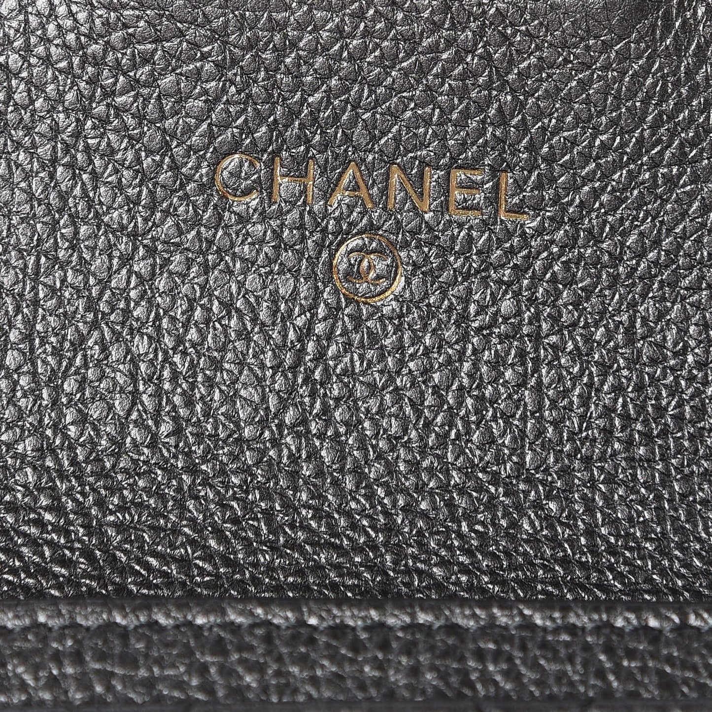 Metallic Calfskin Quilted Reissue Card Holder Wallet Grey