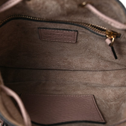 Valentino Garavani Grained Calfskin Rockstud Bucket Bag Poudre 5 of 9