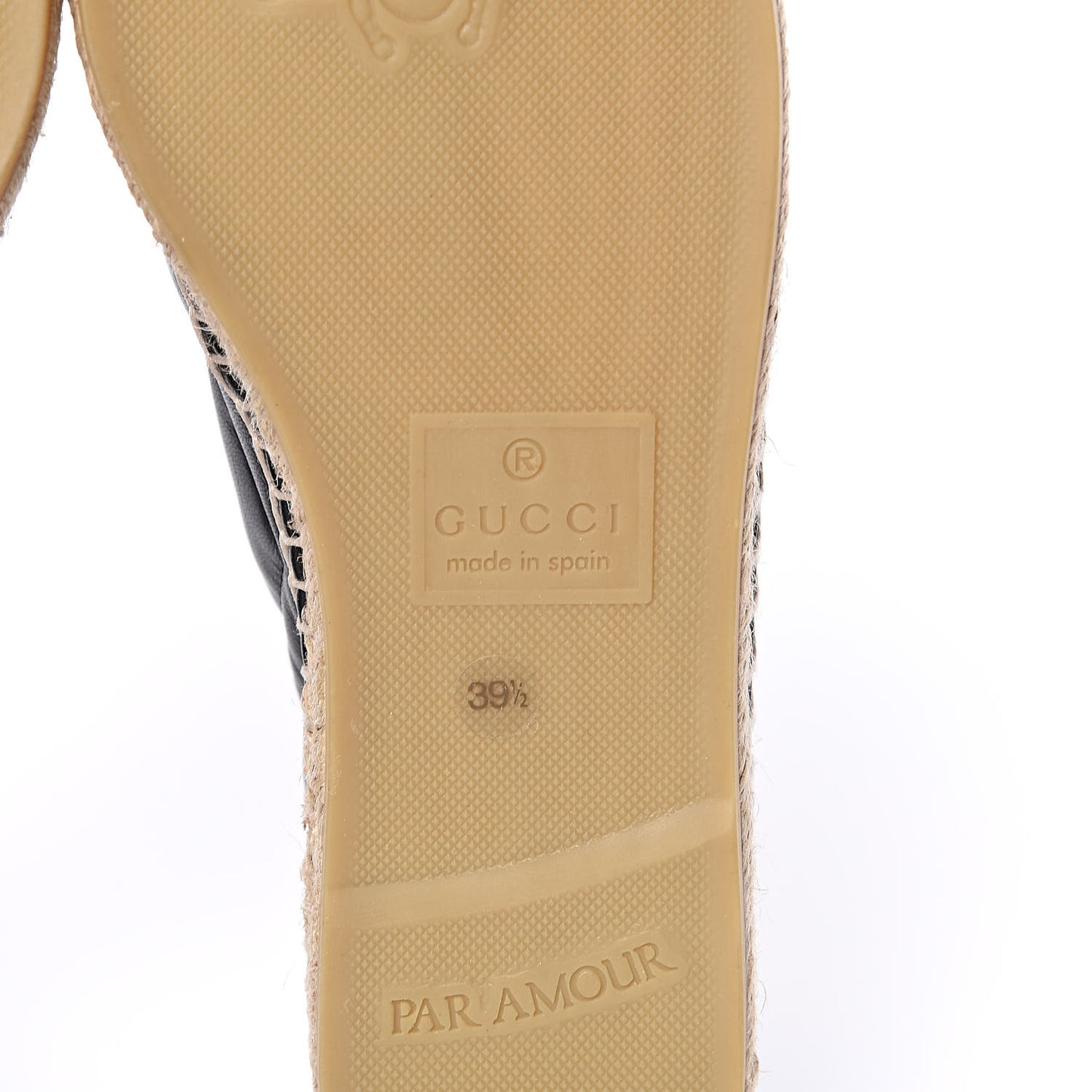 Nappa Matelasse GG Marmont Espadrilles 39.5 Black