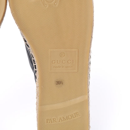 Gucci Nappa Matelasse GG Marmont Espadrilles 39.5 Black 6 of 9