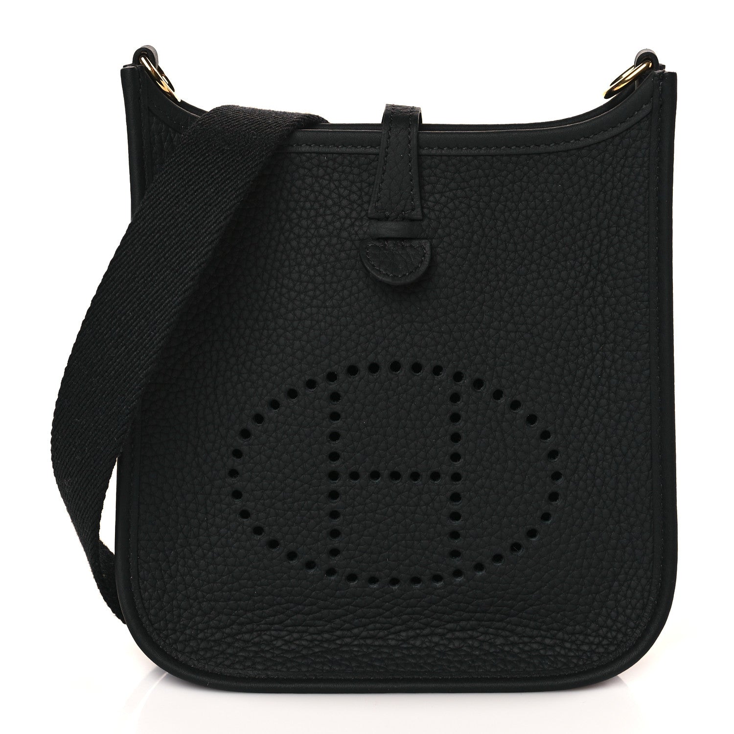 Hermes Taurillon Clemence Evelyne TPM Black 1 of 11