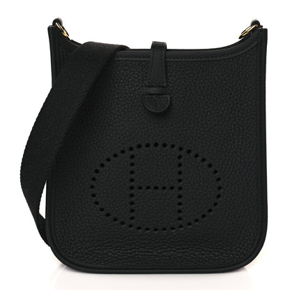 Hermes Taurillon Clemence Evelyne TPM Black 1 of 11