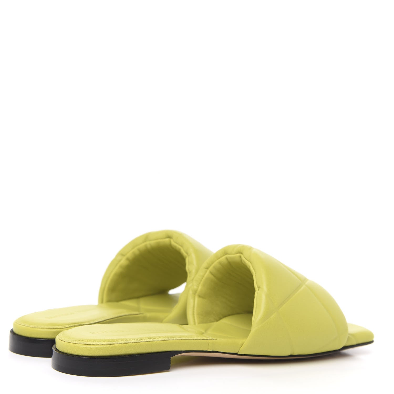 Bottega Veneta Nappa Quilted Rubber Lido Flat Sandals 36 Kiwi 4 of 7