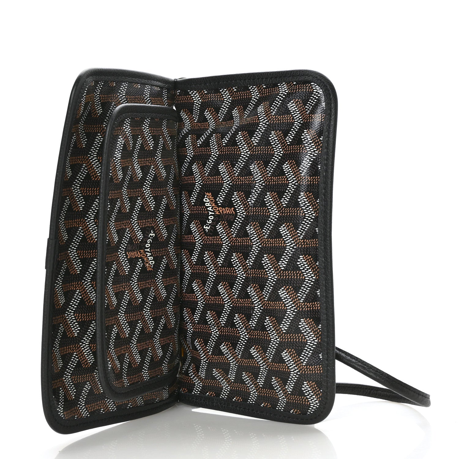 Goyard Goyardine Plumet Wallet Clutch Black 9 of 10
