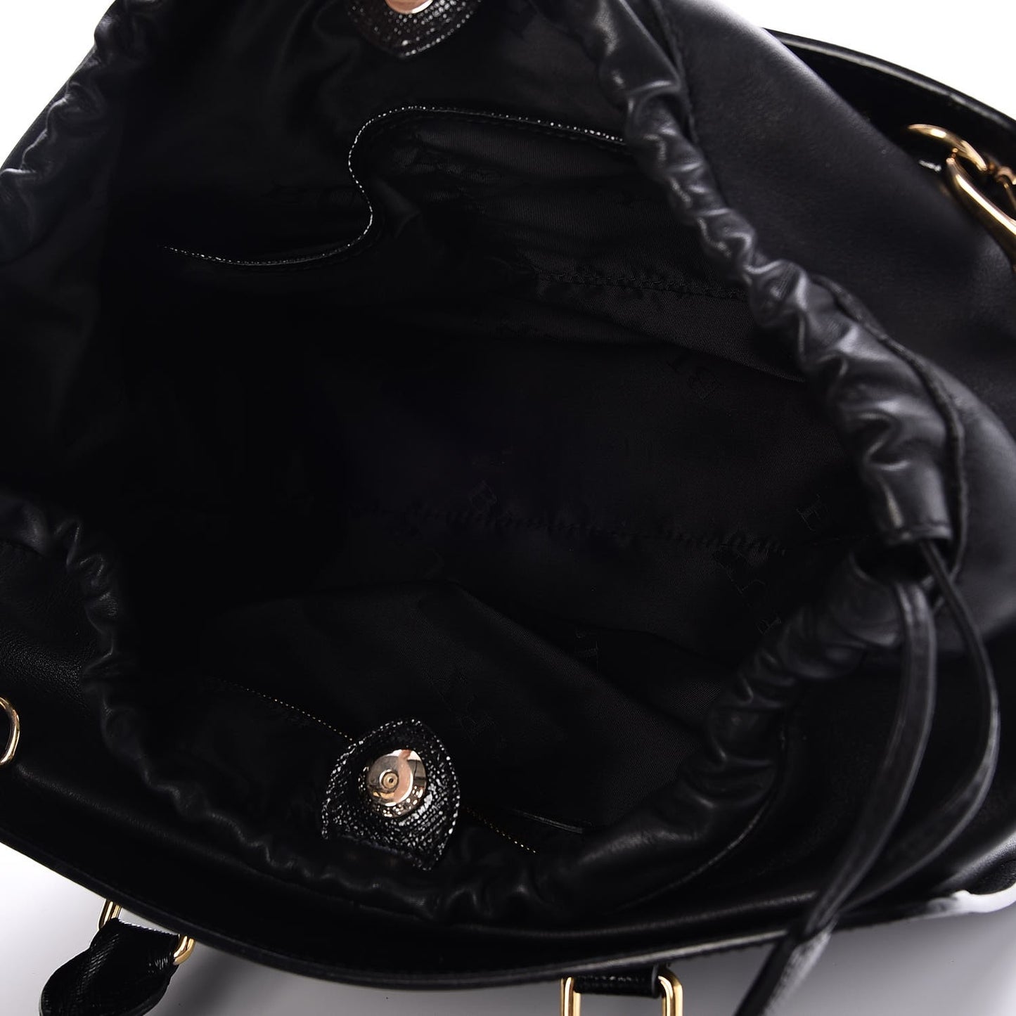 Patent Calfskin Medium Dinton Tote Black