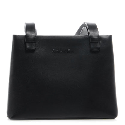 Chanel Leather Simple Shoulder Bag Black 1 of 8