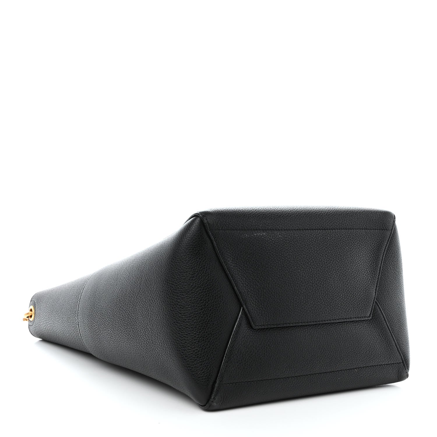 Celine Soft Grained Calfskin Sangle Bucket Bag Black 4 of 12