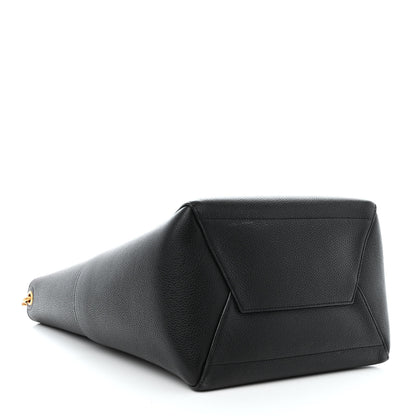 Celine Soft Grained Calfskin Sangle Bucket Bag Black 4 of 12