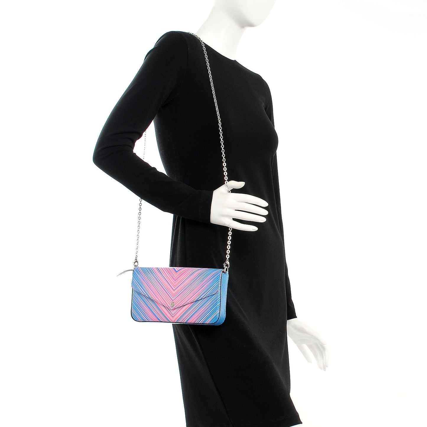Epi Tropical Pochette Felicie Blue Rose