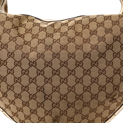 Gucci Monogram Large Biba Studded Hobo Off White 8 of 20