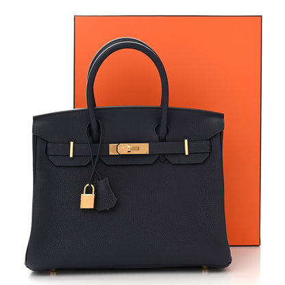 Hermes Togo Birkin 30 Bleu Nuit 11 of 11