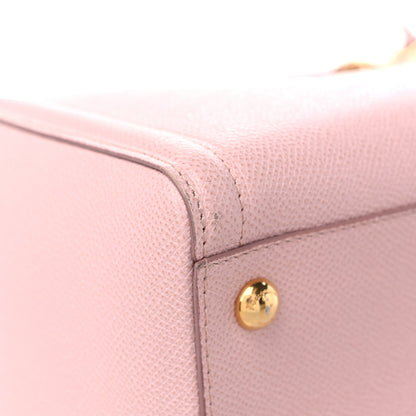 Salvatore Ferragamo Hammered Calfskin Vara Bow Chain Tote Pink 8 of 11