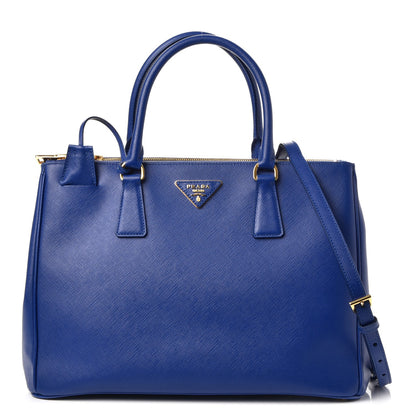 Prada Saffiano Medium Galleria Double Zip Tote Royal 1 of 10