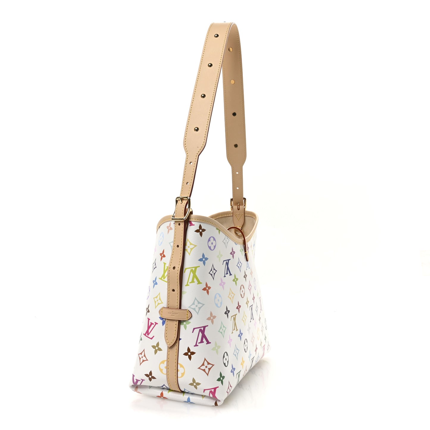 LV x TM Monogram Multicolor CarryAll PM White