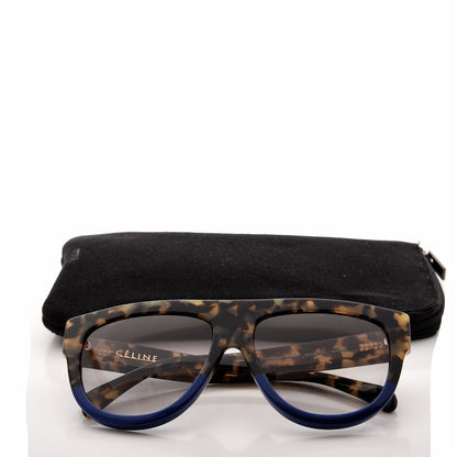 Celine Shadow Sunglasses CL 41026/S Havana Blue 7 of 7
