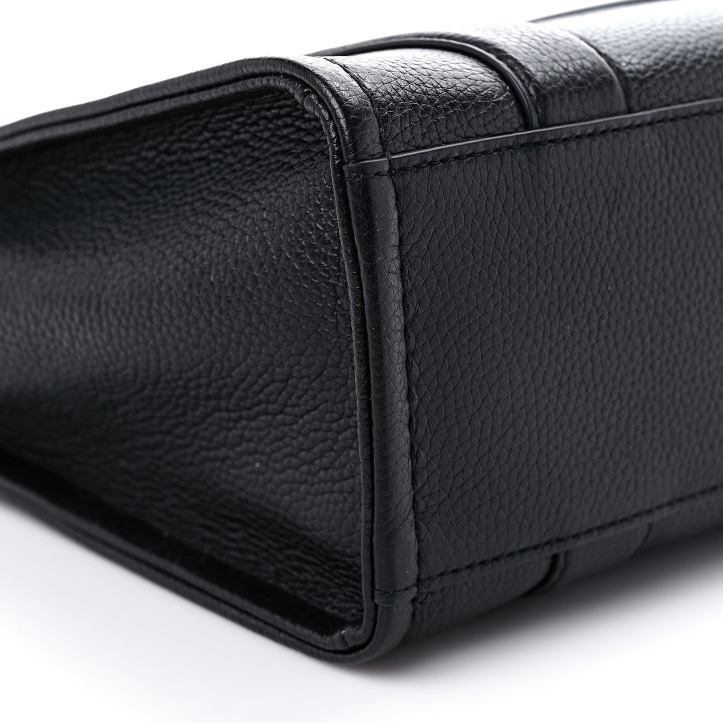 Grained Calfskin Small The Tote Bag Black