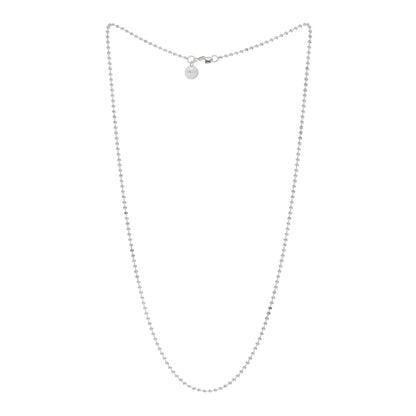 Tiffany Sterling Silver 2.5mm Bead Chain Necklace 16" 2 of 4