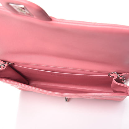 Chanel Lambskin Quilted Clutch With Chain Flap Pink 5 of 7
