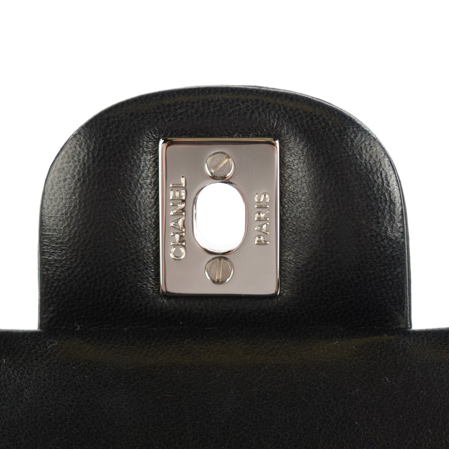 Lambskin Quilted Small Double Flap Black