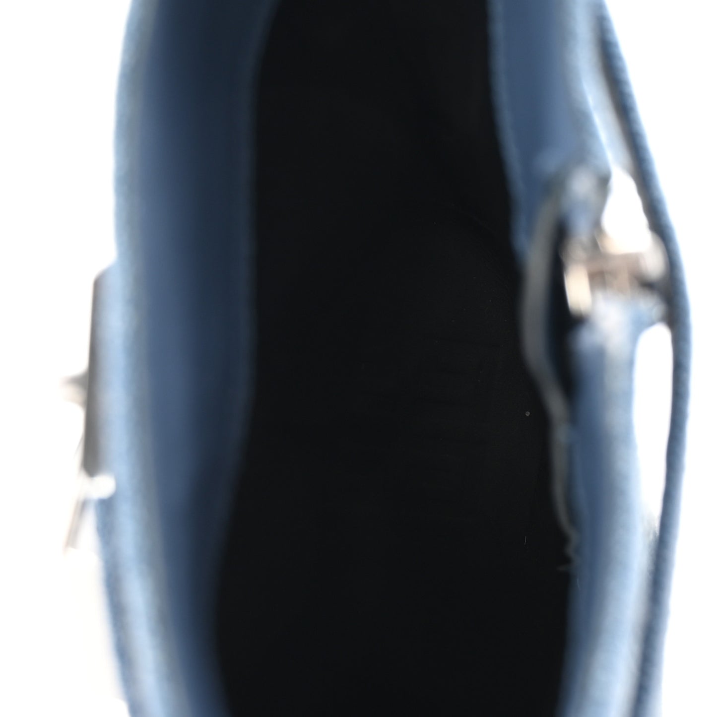 Washed Denim Shark Lock Biker Ankle Boots 35 Blue