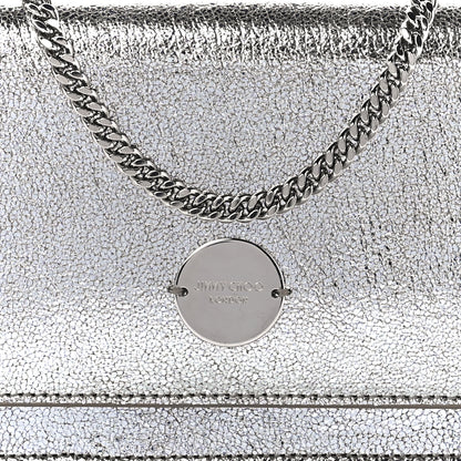 Jimmy Choo Metallic Calfskin Clutch With Chain Champagne 8 of 12
